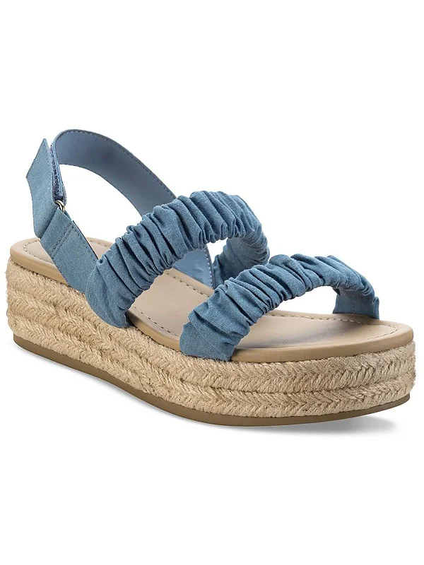 Dovee Womens Ankle Strap Manmade Espadrilles