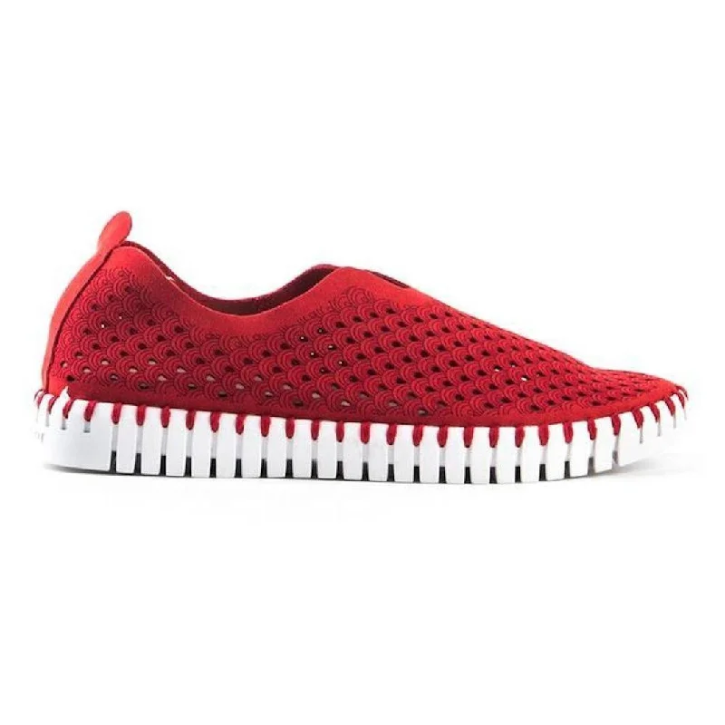 Ilse Jacobsen Women's Tulip 139 Deep Red Perforated