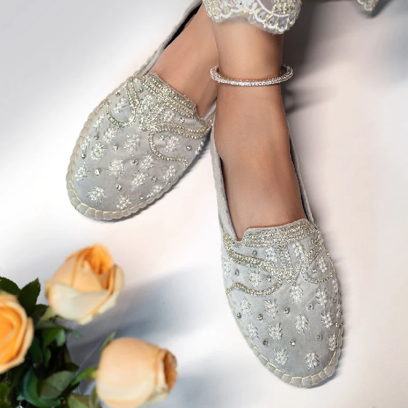 Kaira Silver Espadrilles