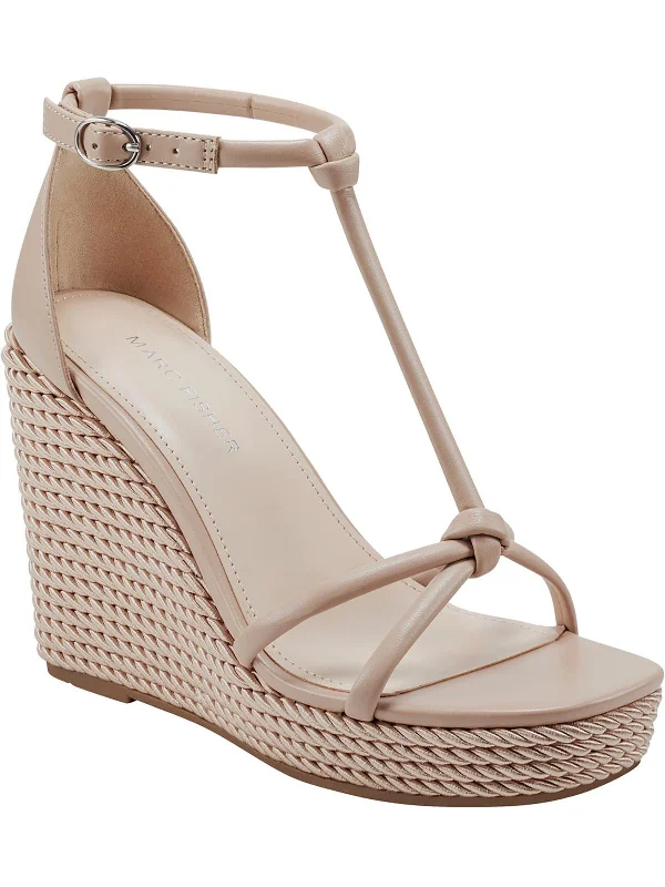 Zinck Womens Open-toe Ankle Strap Wedge Heels