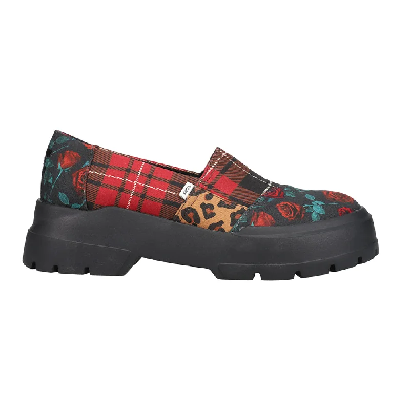 Alpargata Plaid Floral Leopard Lug Sole Loafers