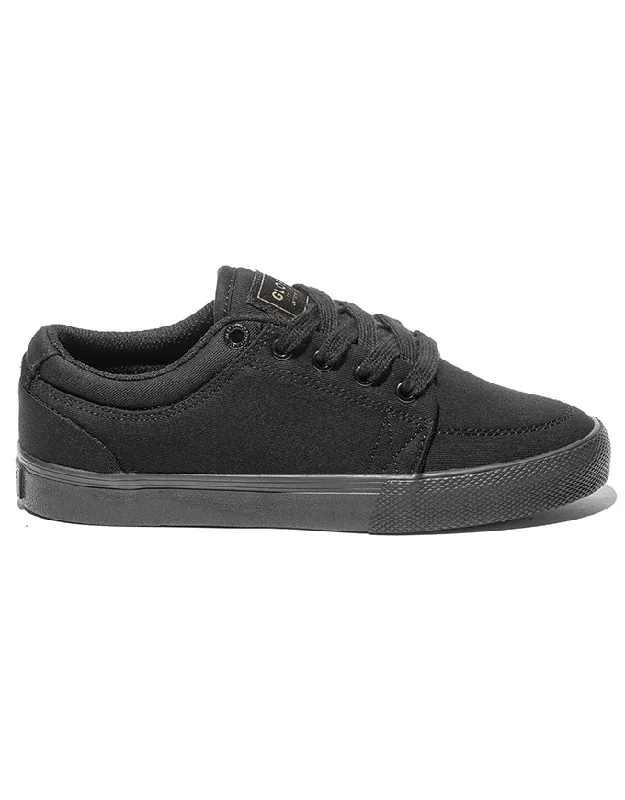 Globe GS Kids Shoe | Black/Black