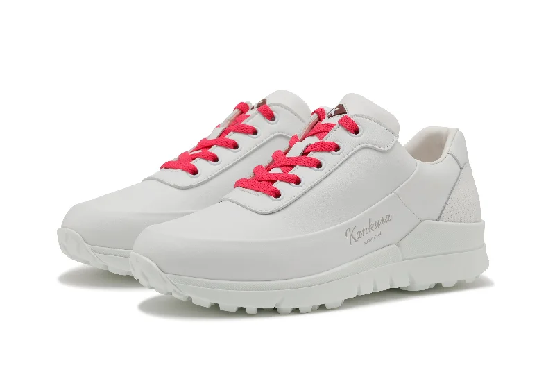 Master Lady 03   ALLWhite|Pink   Women`s Golf Shoes ML003 96