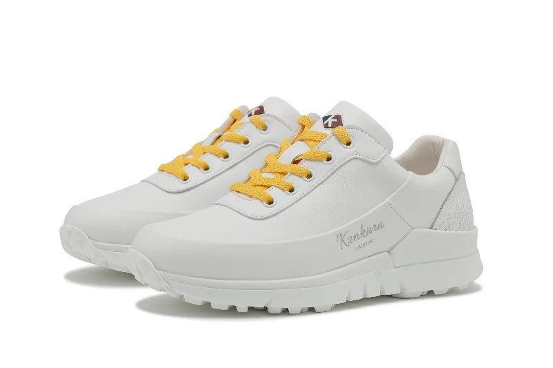 Master Lady 03   ALLWhite|Yellow   Women`s Golf Shoes ML003 97