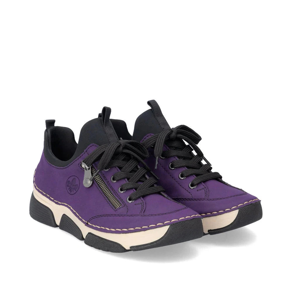 Purple Lace Up/Slip On Shoe