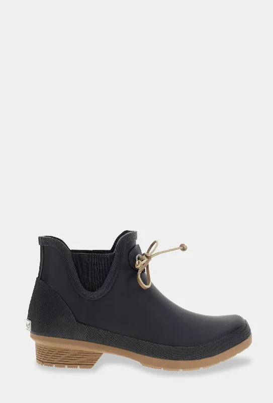 TIE CHELSEA RAIN BOOT - BLACK