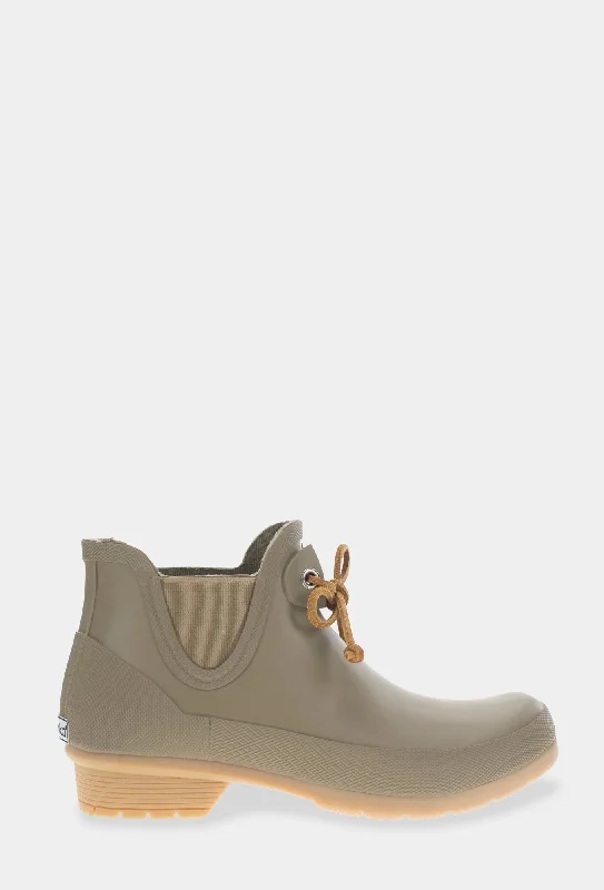 TIE CHELSEA RAIN BOOT - MOSS