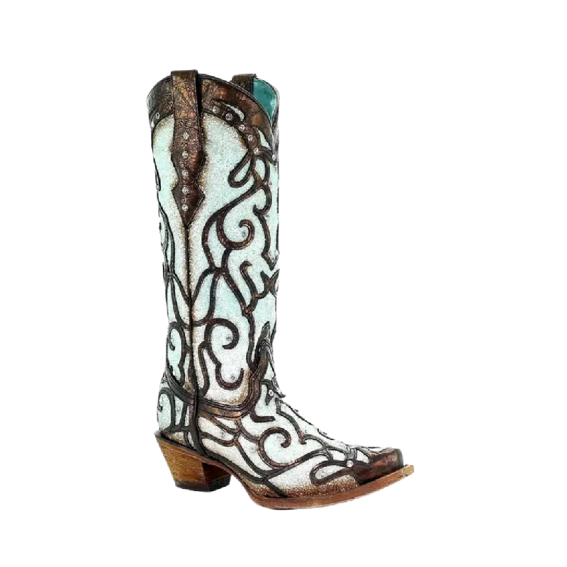 Corral Boots Women's Sky Blue Snip Toe Boot