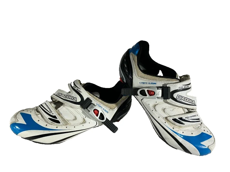 DIADORA Aerospeed Road Cycling Shoes Bicycle Ladies EU41 US9.5 Mondo 260 cs464