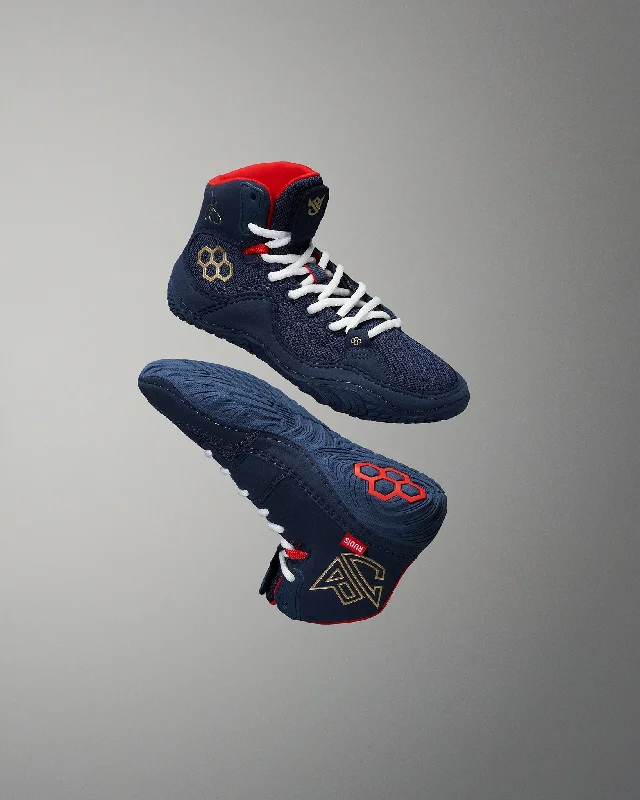 JB1 Youth Wrestling Shoes - Navy