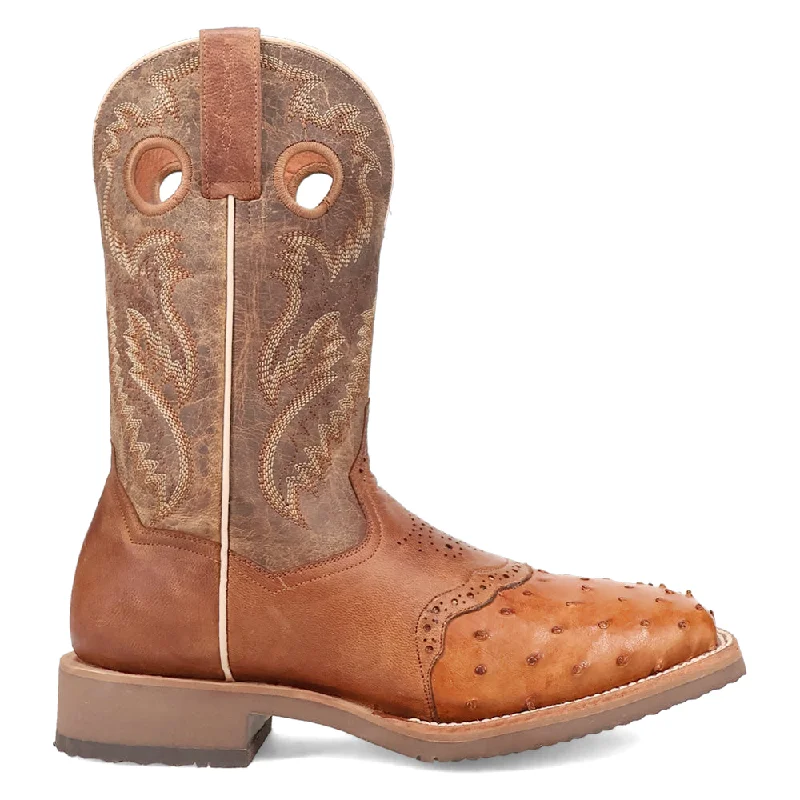 Martel Ostrich Square Toe Cowboy Boots