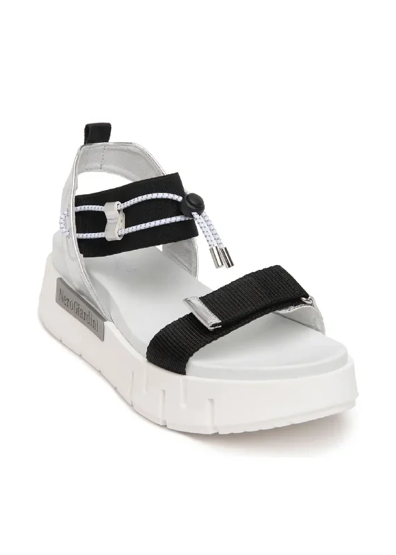 NeroGiardini Argento Flatform Sandal