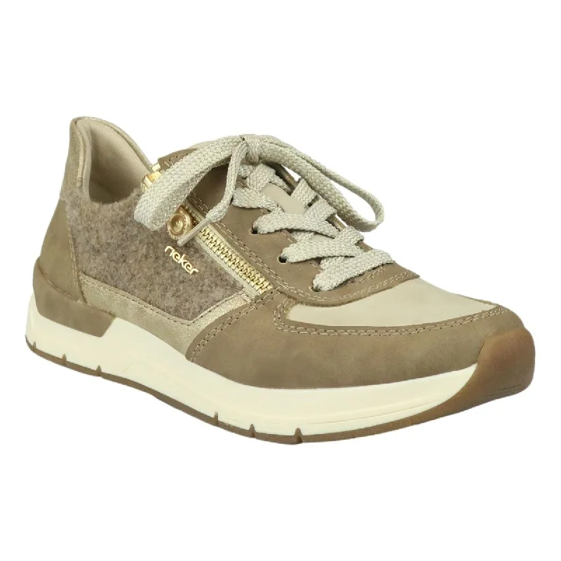 RIEKER SHOE CORPORATION BEIGE OXFORD W/ FELT - BEIGE MULTI - 5890264