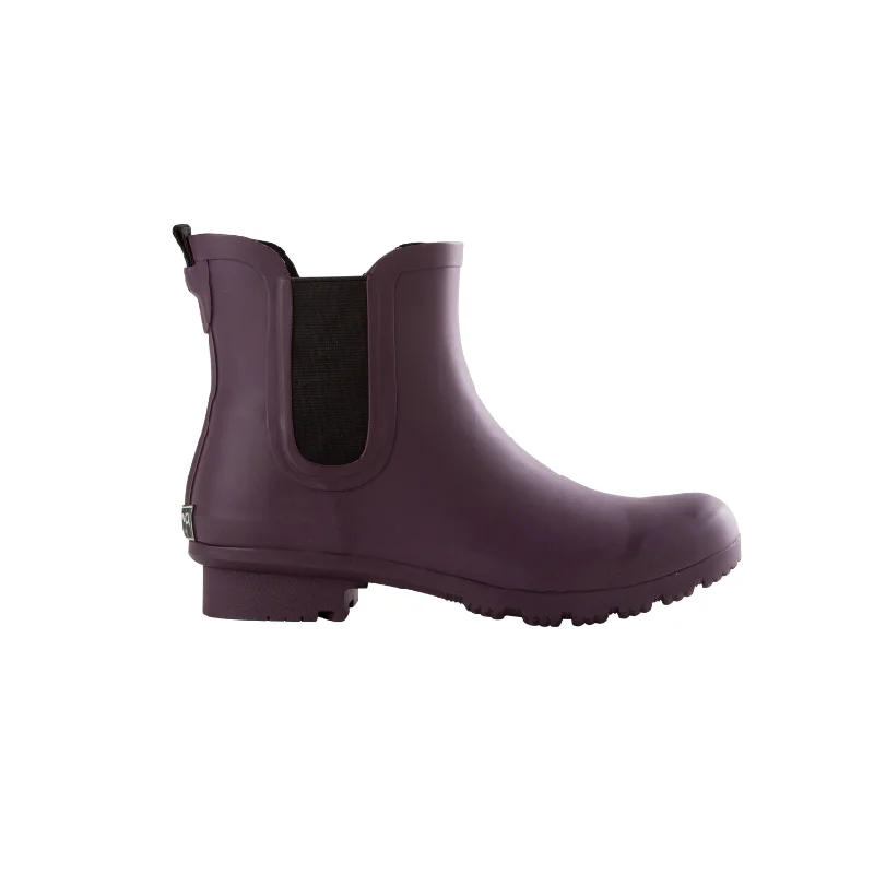 Chelsea Matte Eggplant Women's Rain Boots