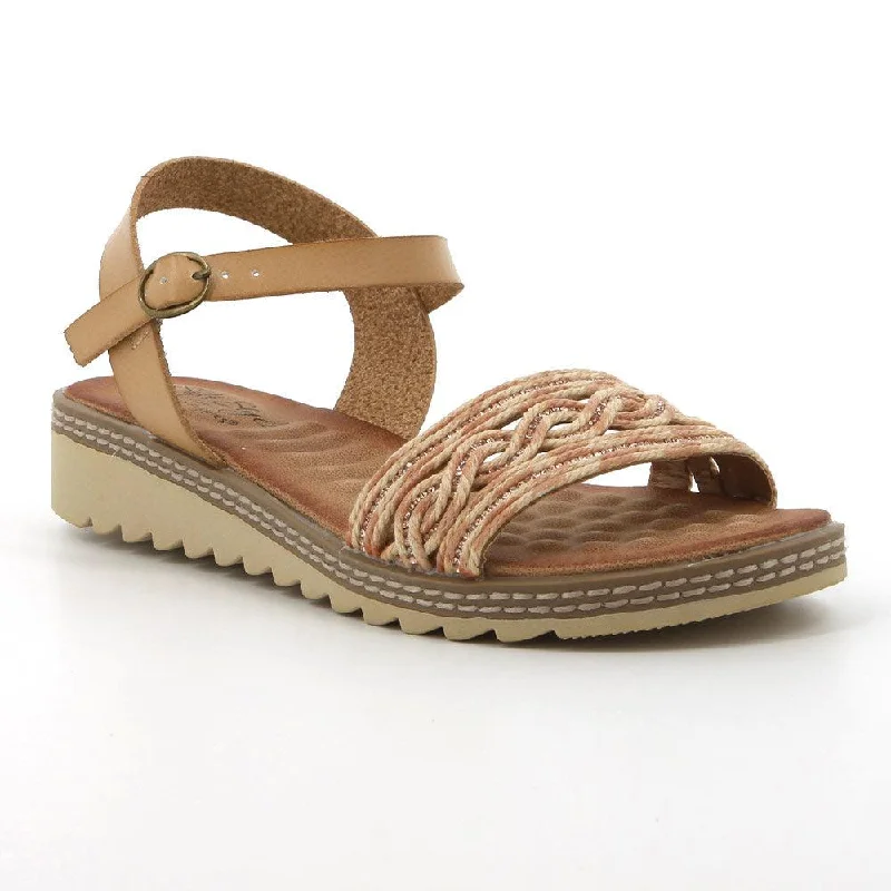 Soft Style by Hush Puppies  Marla Wedge Sandals - Natural