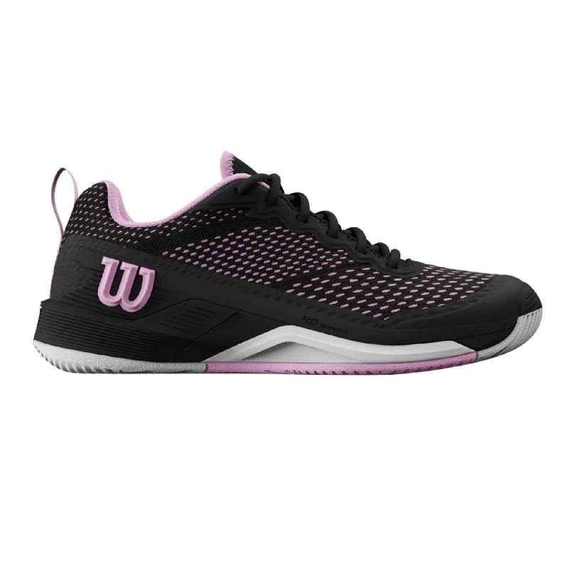 Wilson Rush Pro 4.5 Women Tennis Shoes - Black/Black/Pirouette