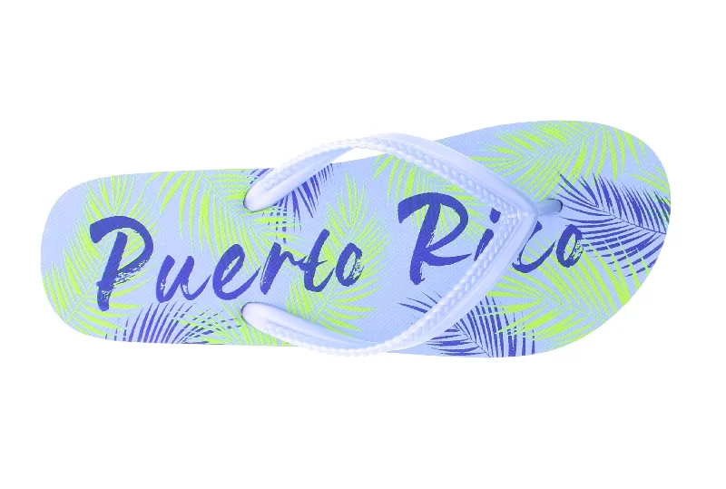 Women Puerto Rico Palm Tree Flip Flop