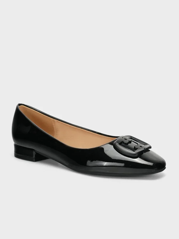 Womens "FIORELLO" Casual Flat Patent Pumps