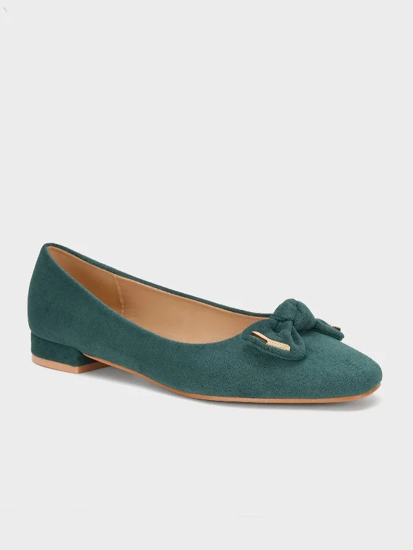 Womens "OKAPARA" Bow Accented Casual Pumps