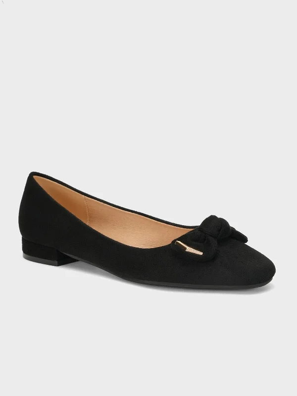 Womens "OKAPARA" Bow Accented Casual Pumps