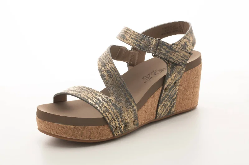 Women's Spring Fling Wedge Sandal In Cognac