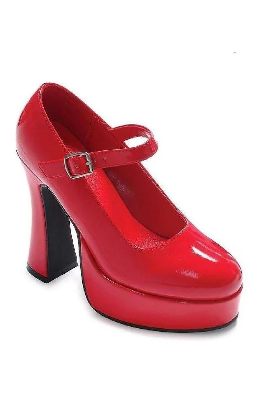 557-EDEN Mary Jane  | Red Patent