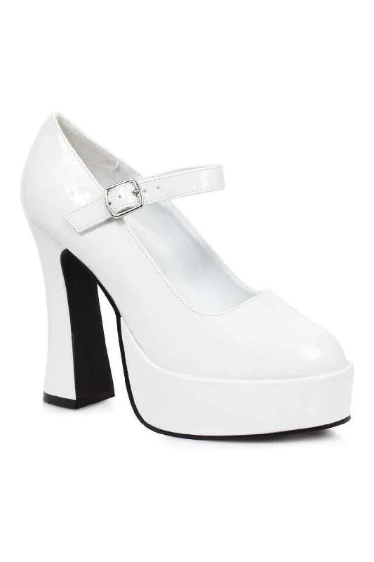 557-EDEN Mary Jane  | White Patent