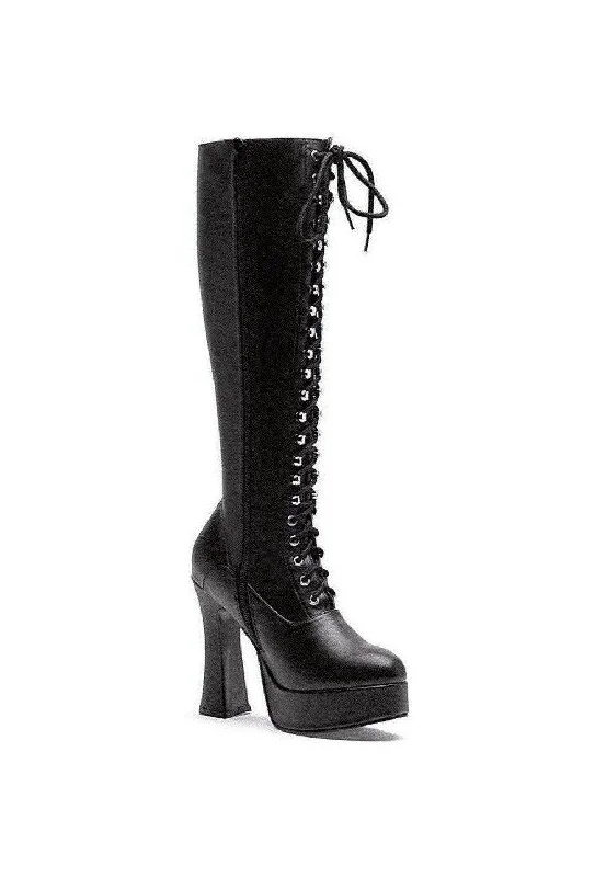 Ellie Shoes 557-GINA Heel Stretch Knee Boot W/Inner zipper