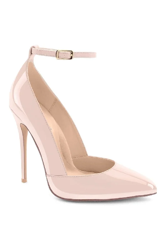 Sexy A-Line Ankle Strap Stiletto Pump