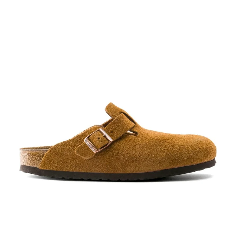 Birkenstock Boston Soft Footbed - Mink Suede