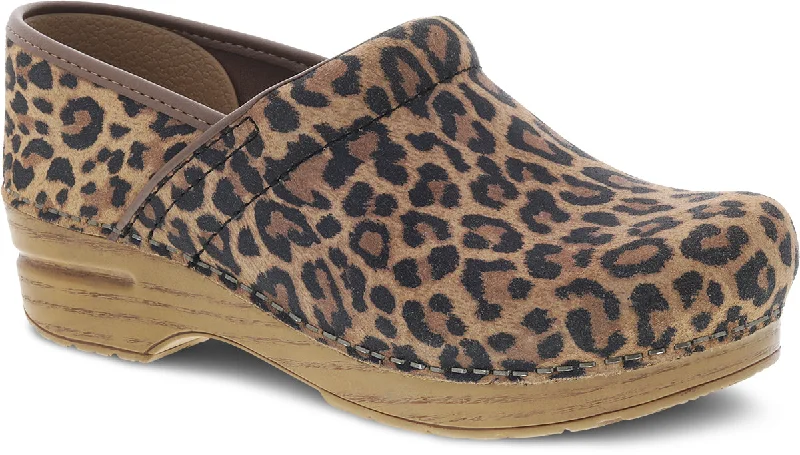 The Professional Clog in Leopard Suede