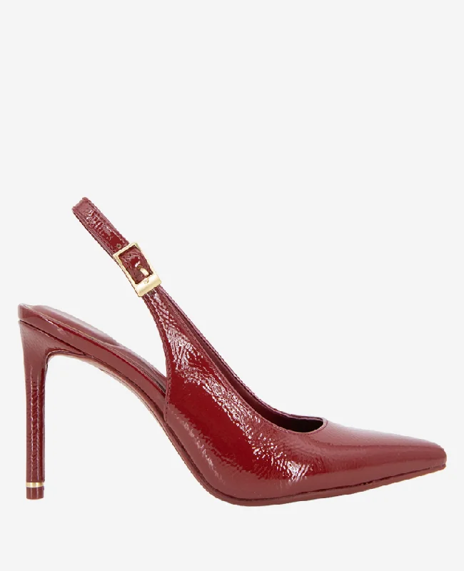 Quinnly Patent Heel Slingback